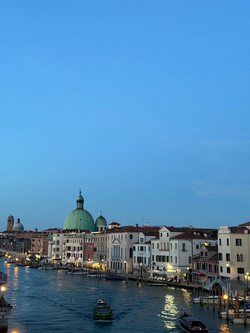 Grand Canal in Venice at blue hour